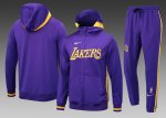 2024-25 Ensemble Los Angeles Lakers Survêtement Veste à Capuche Pantalon Jogging