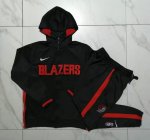 2024-25 Ensemble Portland Trail Blazers Survêtement Veste à Capuche Pantalon Jogging