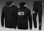 2024-25 Ensemble Brooklyn Nets Survêtement Veste à Capuche Pantalon Jogging