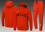 2024-25 Ensemble Chicago Bulls Survêtement Veste à Capuche Pantalon Jogging