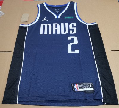 2 Maillot Lively II Dallas Mavericks 2022-23 Statement Bleu marine