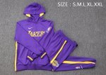 2024-25 Ensemble Los Angeles Lakers Survêtement Veste à Capuche Pantalon Jogging