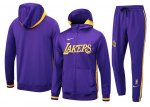 2024-25 Ensemble Los Angeles Lakers Survêtement Veste à Capuche Pantalon Jogging